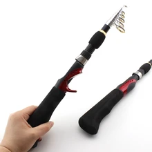 Промо-акция! Новинка 1,65 м телескопическая переносная карбоновая спиннинговая удочка для ловли со льдом морская удочка