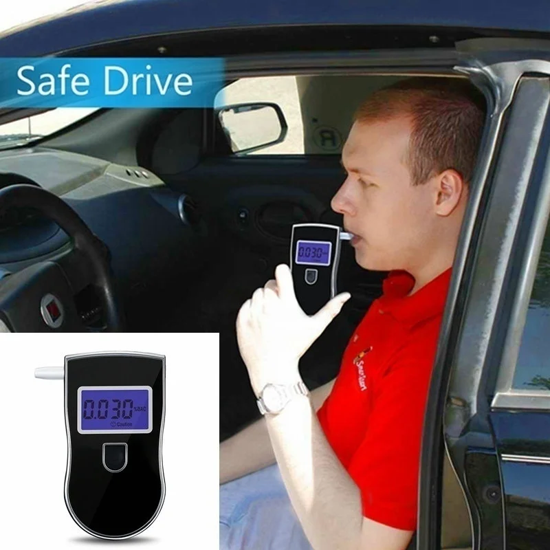 At818 Digital Breath Alcohol Tester Car Breathalyzer Portable Alcohol