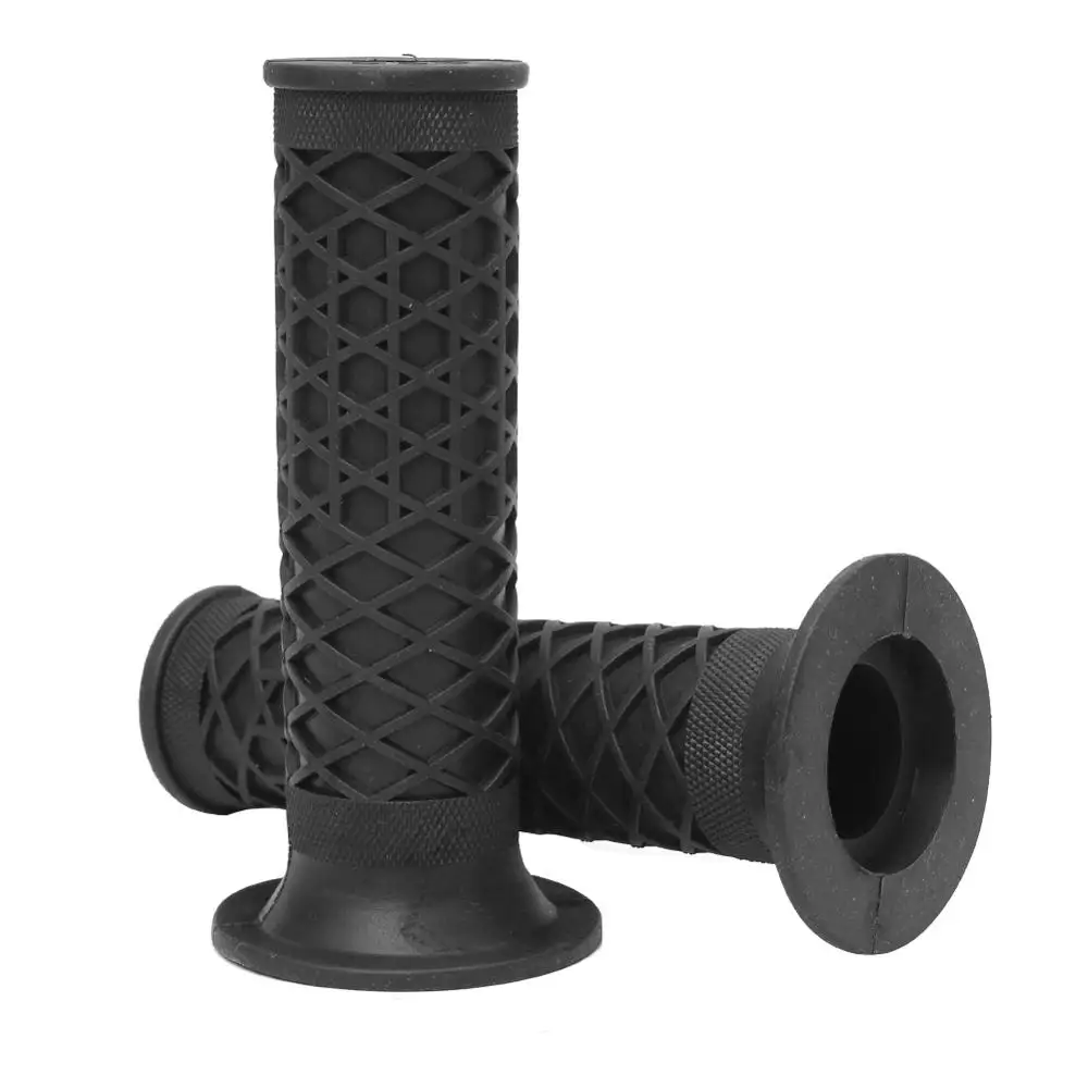 7/8 ''22 мм Универсальный Moto Grip винтажный резиновый руль мотокросса ручки подходят для Harley Yamaha KTM Protaper Suzuki - Цвет: MP-238-BL