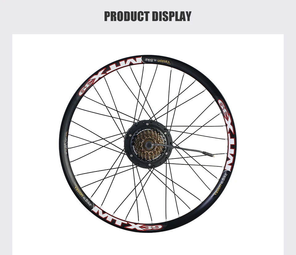 Pasion E Bike Conversion Kits 36V 48V 500W Motor For Electrical Bike Conversion Kit 20 24 26 700C 27.5 28 29 Rear Wheel Kits electric wheel motor e-bike conversion kit (7)