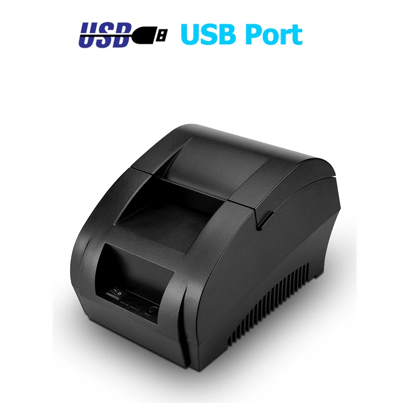 Zjiang термопринтер 58 мм POS чековый принтер Bluetooth USB порт для мобильного телефона Android iOS Windows и супермаркета - Цвет: USB Port