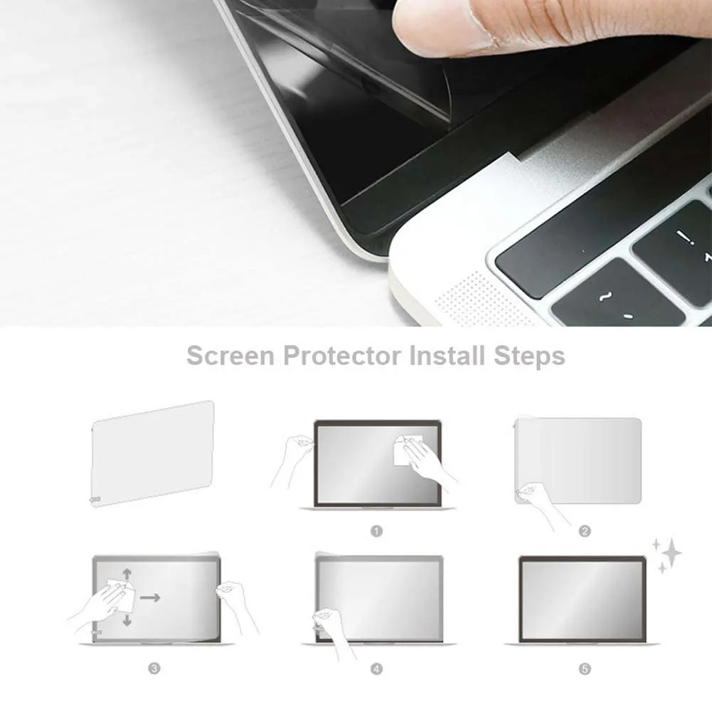 protetor de tela transparente contra arranhões para apple macbook partes de barra de notebook