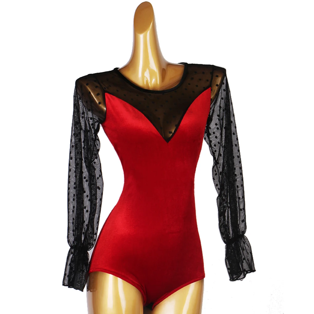 

Bodysuit For Latin Dance Competition Dresses Waltz Tango Dance Dresses Standard Flamenco Wear Costume Customize