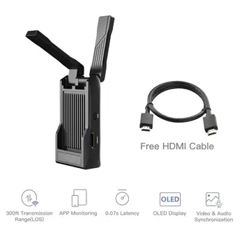 

Hollyland Mars X 300ft Wireless Video Transmission device 1080P HD Video Image Transmitter For iOS Android iPad Phone Camera