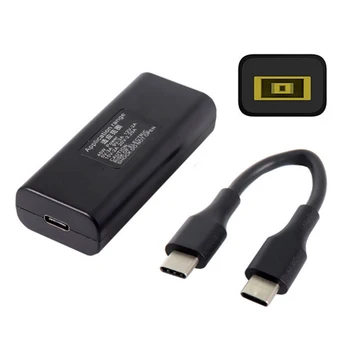 

Adapter Square Plug Female To Type C Multifunction Power Charger USB Converter Accessories Durable Portable DC Jack For Lenovo