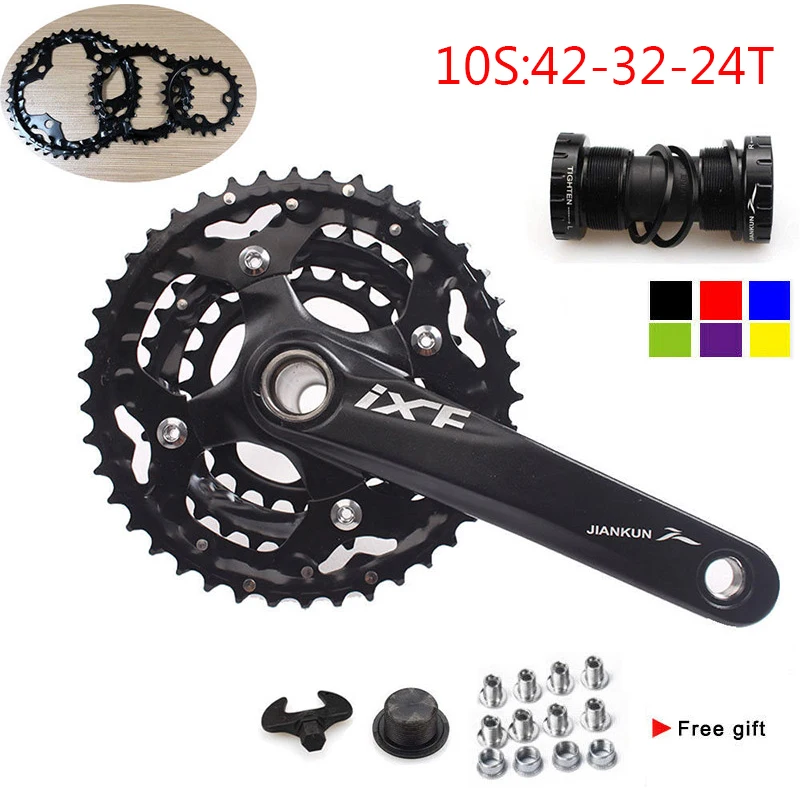 104/64BCD MTB велосипед диаметра окружности болтов (3x10S 24/32/42T тройной Скорость передняя