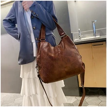 Брендовая модная сумка через плечо, женская сумка из искусственной кожи, Повседневная сумка через плечо, Большая вместительная сумка-тоут с карманом, женские сумки через плечо