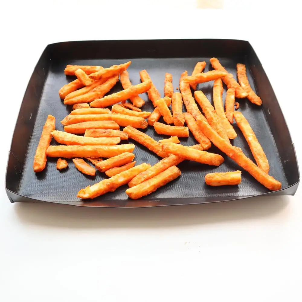 

Bluedrop Teflon solid bakery basket Non stick bread crispy baking tray quick oven parts accessories for BBQ microwave cooking