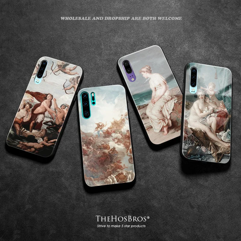 

Renaissance religious art soft silicone glass phone case cover for Huawei Honor V Mate P 9 10 20 30 Lite Pro Plus Nova 2 3 4 5