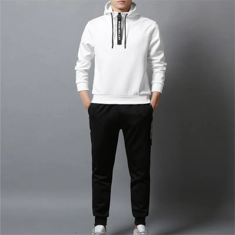 Men's Tracksuit Sets 2020 spring Autumn Hoodeds Male Casual Sportswear 2 Piece Sweatshirt + Sweatpants Set pullover hoodies Men's Tracksuit Sets 2020 spring Autumn Hoodeds Male Casual Sportswear 2 Piece Sweatshirt + Sweatpants Set pullover hoodies