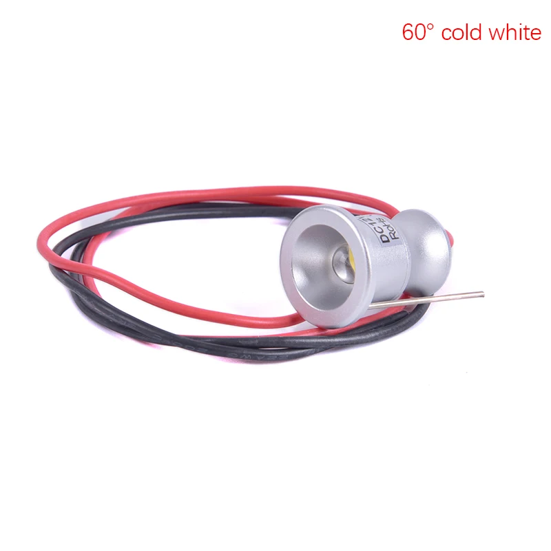 60 cold white DC 12 В Светодиодный точечный светильник для шкафа Точечный светильник IP65 Водонепроницаемый встраиваемый светильник для шкафа витрина дисплей светильник 1 Вт алюминиевый корпус - Испускаемый цвет: 60 cold white