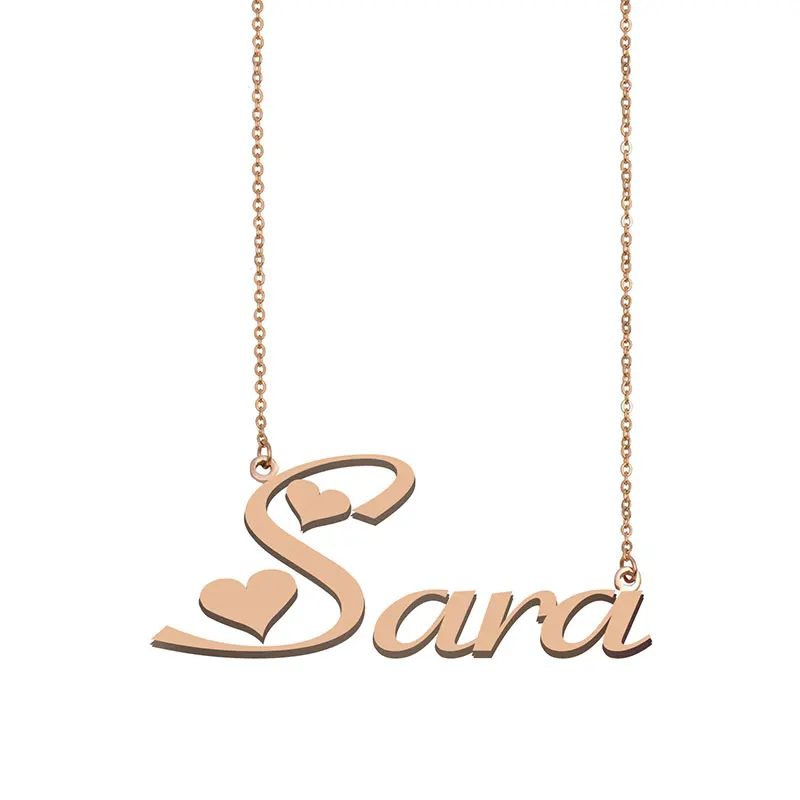 Sara Name Necklace Personalized Custom 