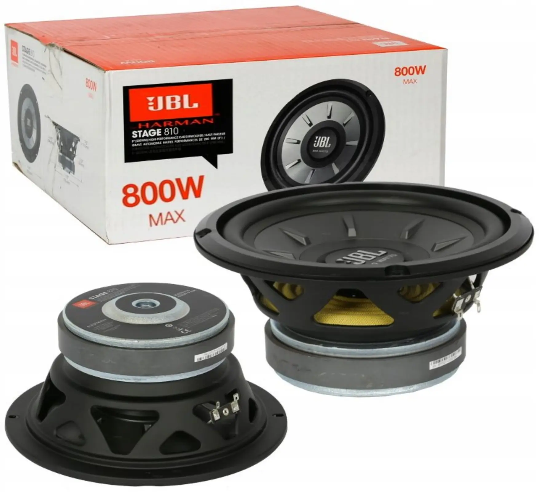 prostor vlevo, odjet výstup subwoofer jbl stage 810 uklidit je více než
