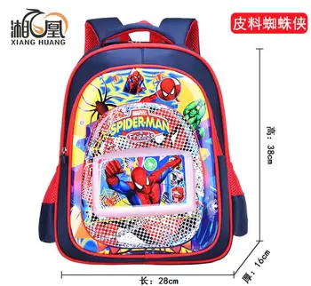 

Disney Children Backpack Cartoon Spiderman Captain America Schoolbag Kid Outdoor Travel Large Capacity Boy Bag