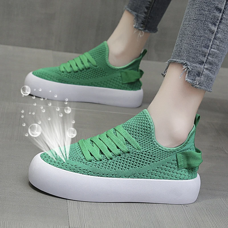 

Tenis Feminino Woman 2021 Designer Brand Luxury Women Round Toe Tennis Female Clogs Platform Casual Sneaker New Breathable