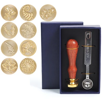 

DIY Creative Stamps Wax Seal Kit Custom Stamp Set for Sealing Beads Envelope Wedding Packaging Gifts Postcard Stamping