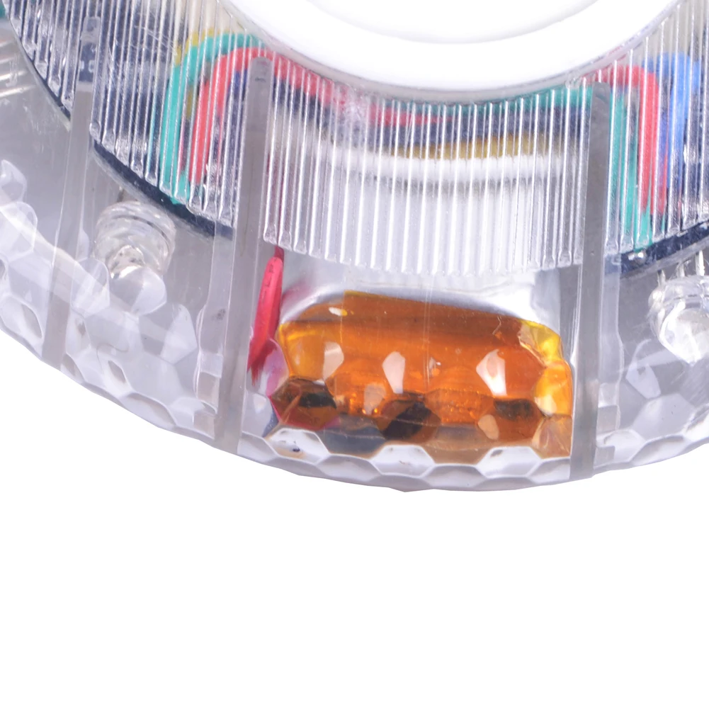 Предупреждение PC велосипедный концентратор лампа RGB светодиодный водонепроницаемый колеса огни Прочный безопасности USB Перезаряжаемый езда украшения велосипед аксессуары