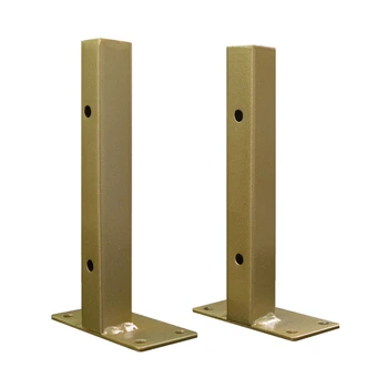 

2PCS Wall Mounted Shelf Bracket Heavy Duty Scaffold Board Floating Bracket Industrial Gold Iron Support Table 6-16 Inch Length