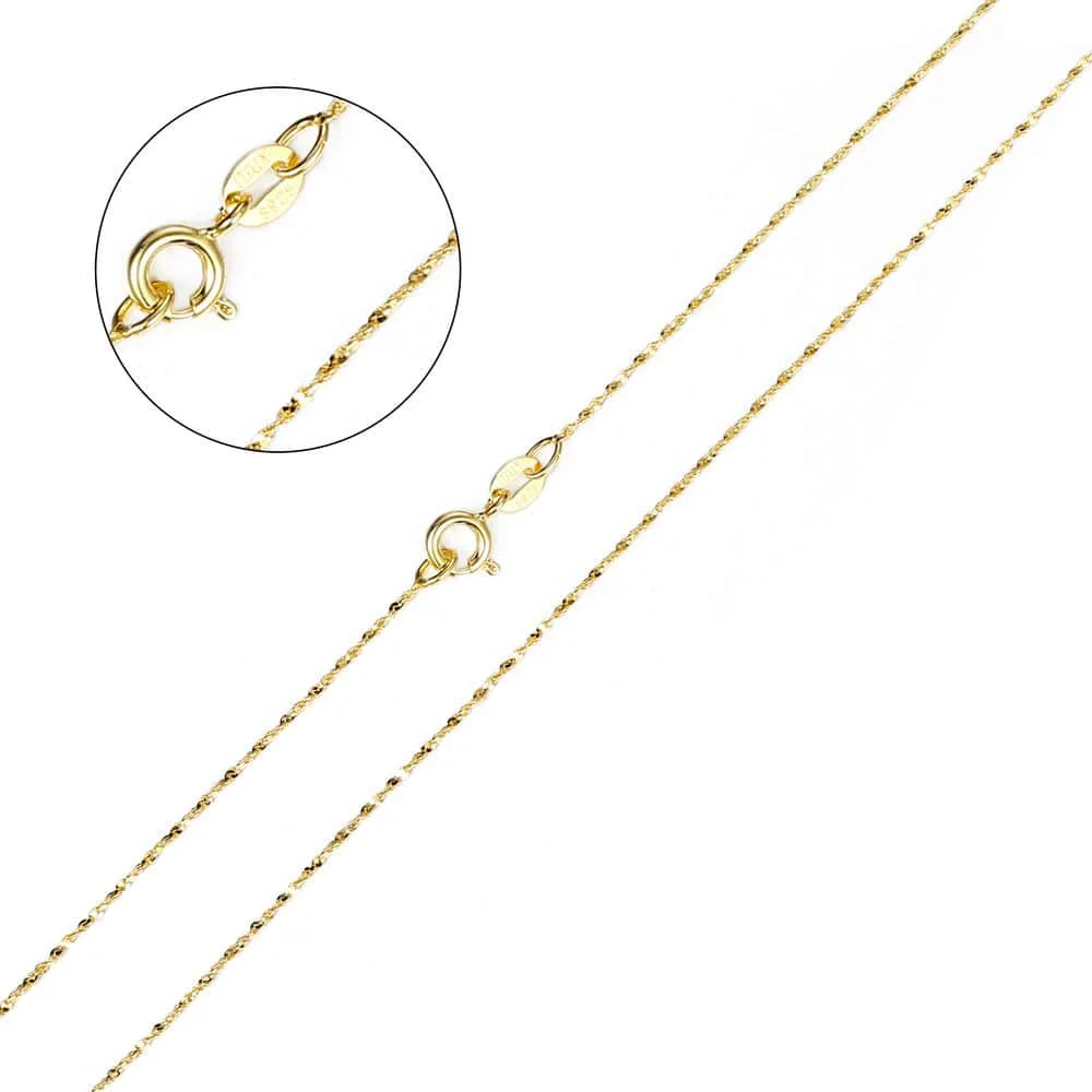 Gold Twisted Trendsmax, ожерелье из натуральной 925 пробы, витая, волнистая, волнистая, змеиная коробка, Сингапур, Ignot, цепочка, Модные женские ювелирные изделия SNM02 - Metal Color: Gold Twisted
