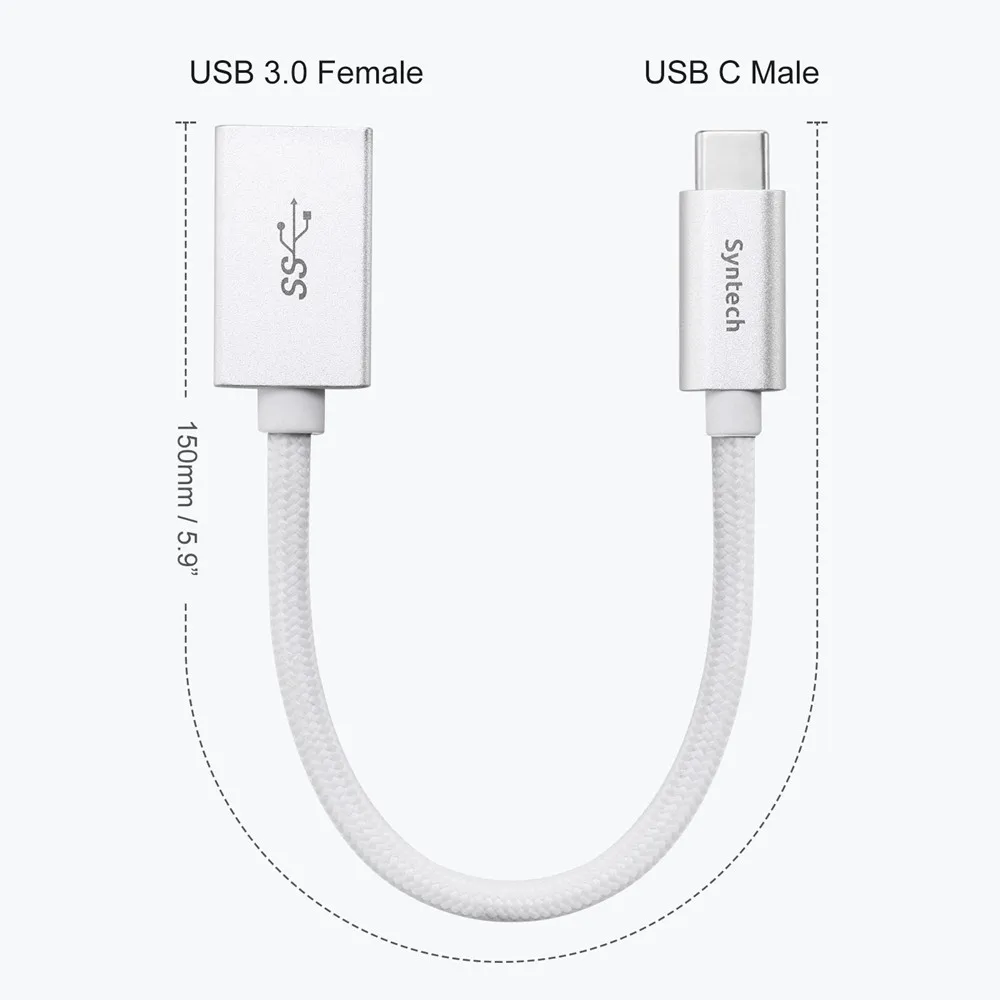 

Syntech USB C Male to USB Adapter(2 Pack) USB-C to USB 3.0 Adapter Thunderbolt 3 to USB 3.1 Female Adapter OTG Cable Adapter