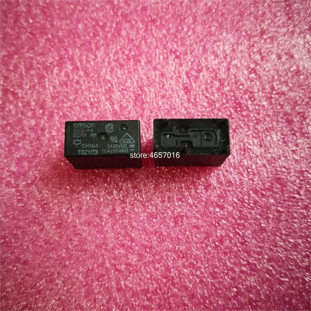 Free shipping 10PCS/Lot G5Q-14-SR DC5V DC12V G5Q-14 5V 12V 5-pin 10A 5A