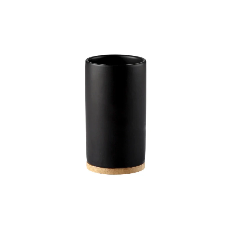 1Cup UNTIOR 3PCS Ceramic Bathroom Accessories Set Fashion Soap Dispenser Toothbrush Holder Tumbler Ceramic Household Bathroom Product - Цвет: 1Cup