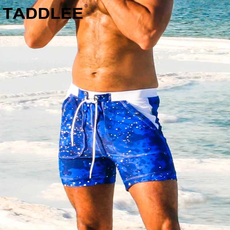 Taddlee Sexy Swimwear Men's Swimsuits Swim Briefs Boxer Shorts Trunks Bathing Suits Pockets Quick Dry