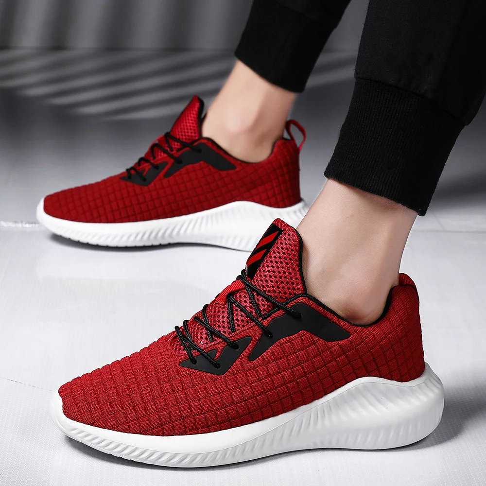 

2019 Summer New Style MEN'S Shoes Fly Woven Sports Footwear Men Mesh Light Sports Running Shoes