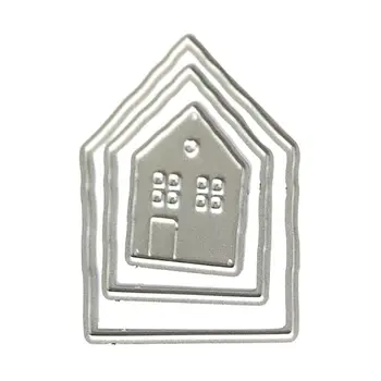 

Houses Metal Cutting Dies Stencil Scrapbooking DIY Album Stamp Paper Card Embossing Decor Craft