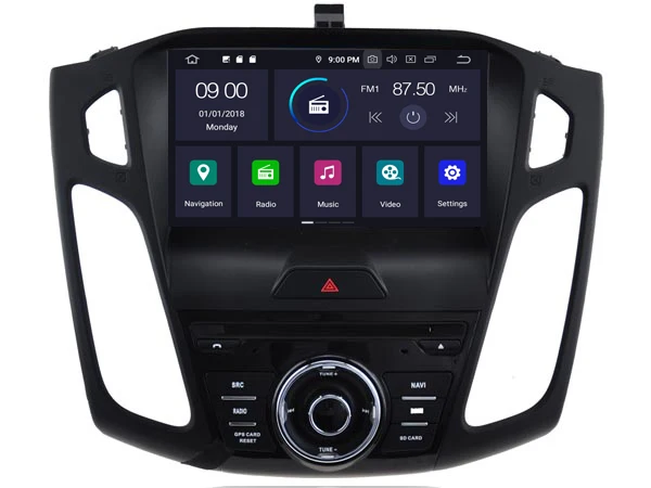 DE! AVGOTOP Android 9,0 4 Гб+ 64 ГБ Автомобильный dvd-плеер для FORD FOCUS ips HD экран навигации
