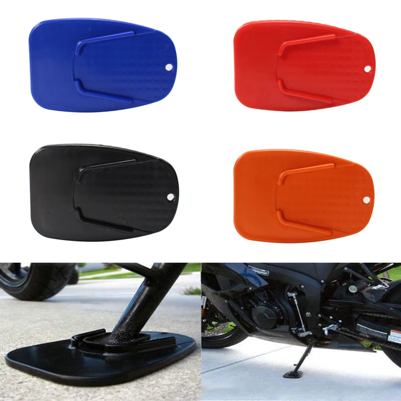 Universal Motorcycle Kickstand Pad Plate Base Bike Side Stand Foot Pad
