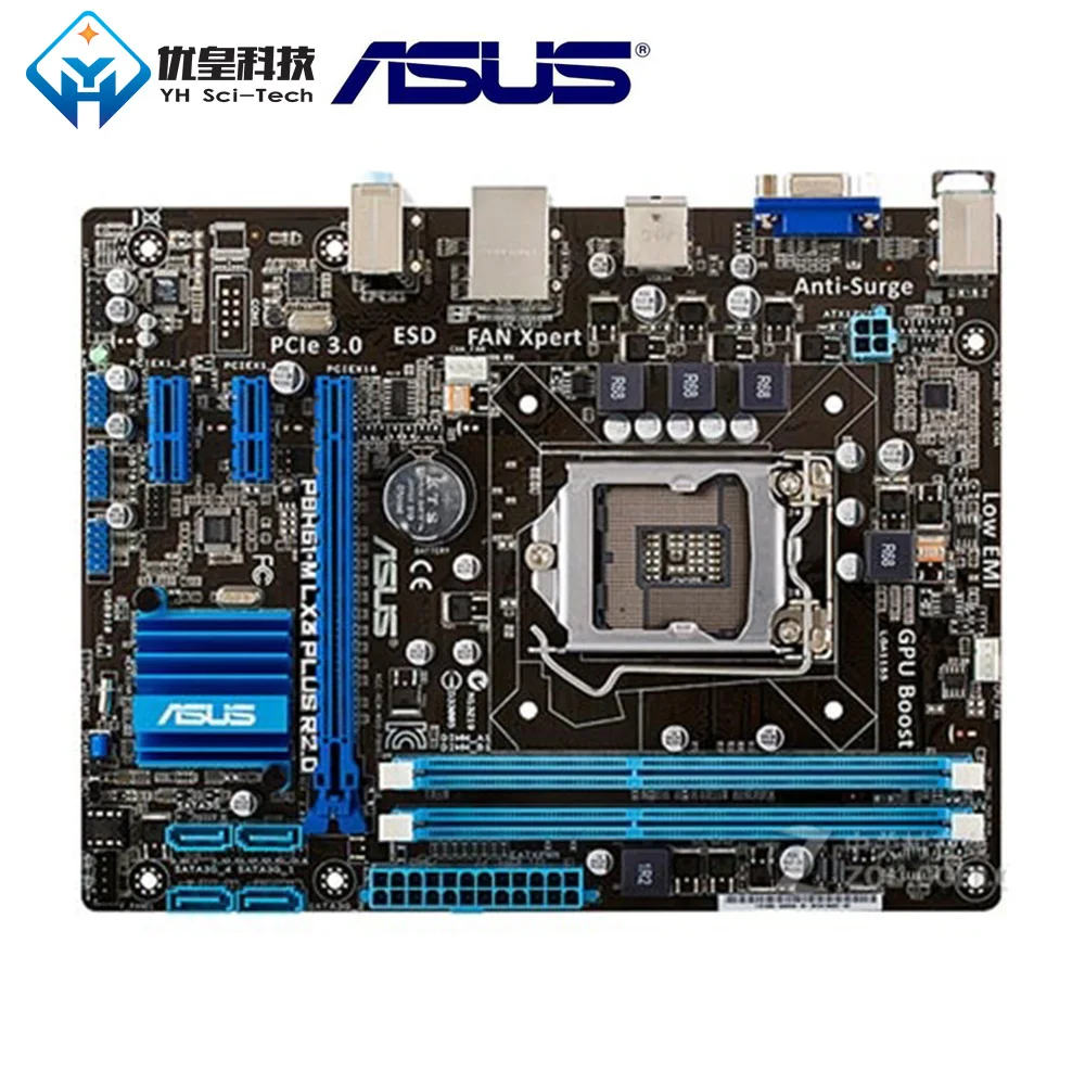 Asus P8H61-M LX3 PLUS R2.0 Intel H61 Оригинальное б/у настольное гнездо для материнской платы LGA