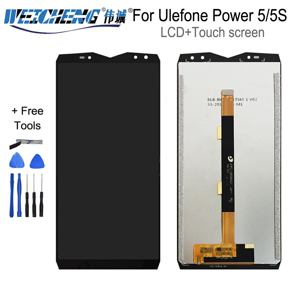 Для Ulefone power 5 ЖК-дисплей+ сенсорный экран в сборе дигитайзер Замена для lcd Ulefone power 5 power 5S дисплей бесплатные инструменты