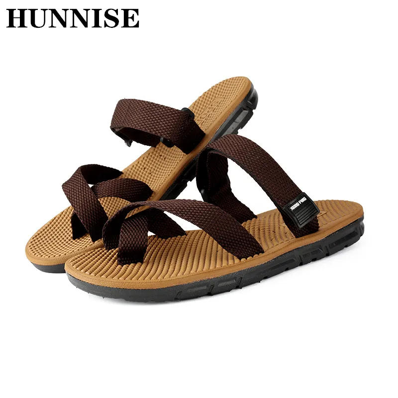 HUNNISE/мужские сандалии модные деловые мужские повседневные летние тапки