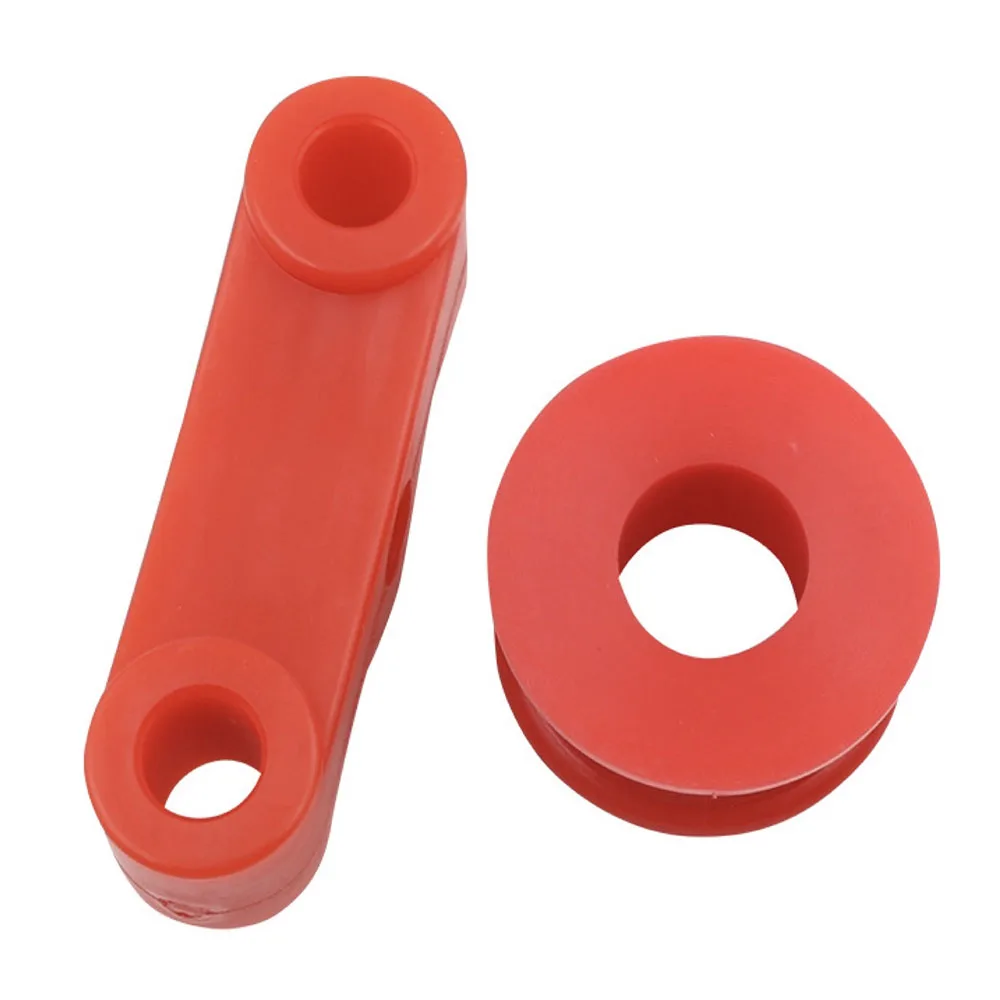 JEAZEA 2Pcs Red Polyurethane Car Shifter Bushing Kit Fit For Acura Integra Honda Civic Si models Honda Del Sol VTEC models B16