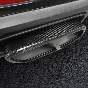 

Real Carbon Fiber Tail Exhaust Tips Muffler Pipe for Porsche Panamera 971 2017-2020 Year Macan Stainless Steel Mufflers