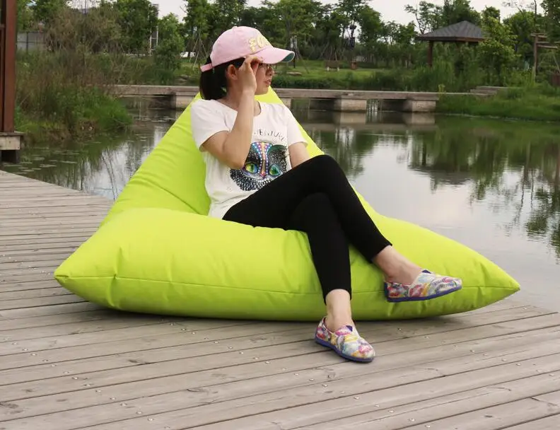 PIVOT для взрослых bean bag, зеленый с высокой спинкой, кресло, большая подушка для сиденья