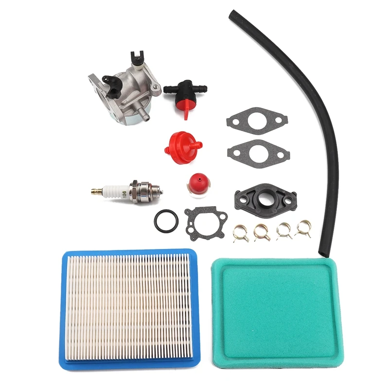 799866 Carburetor + Tune Up Kit Air Filter Fuel Valve for Briggs and Stratton 790845 799871
