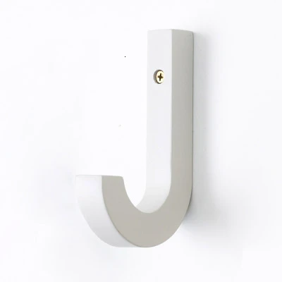 1pcs white Деревянный крючок для пальто креативная настенная вешалка современные декоративные вешалки для пальто вешалка для одежды висячие - Цвет: 1pcs white