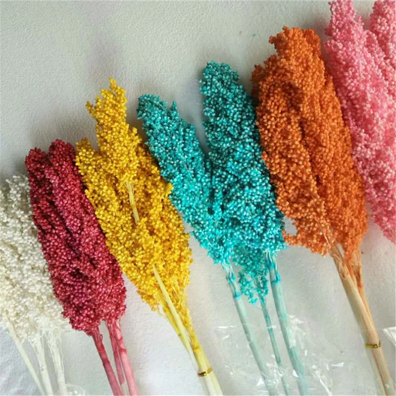 Букет искусственных пшеничных ушей 1 бутон натуральный сухой цветок букет