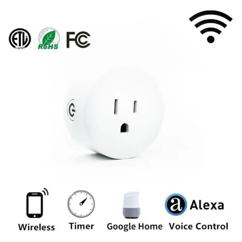 Мини США Smart Plug Wifi умная розетка Smart Life приложение US Plug Alexa мощность умный таймер штекер Google Home IFTTT Голосовое управление