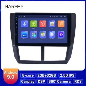 

Harfey Android 9.0 Car Radio For 2008 2009 2010 2011 2012 Subaru Forester 9 inch Touchscreen Head Unit GPS Multimedia Player