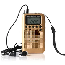 AM/fm аккумулятор радио беспроводной портативный мини карманный внешний чистый приемник динамик музыкальный плеер