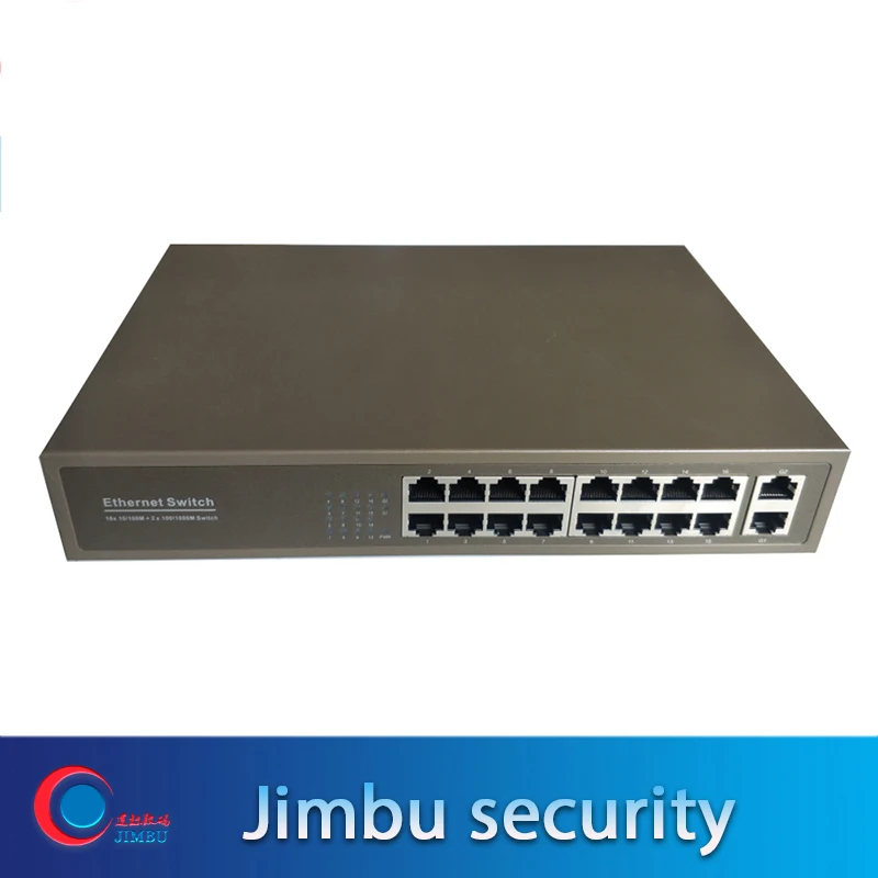 Network switch ONV H1218 16*10/100Mbps auto-sensing RJ45 ports+ 2*10/100/1000M RJ45 ports(Auto MDI/MDIX
