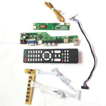 

For B170PW01 V0 V1 LCD display panel 1CCFL 30Pin LVDS Remote+Inverter+keyboard T.V56 controller board VGA HDMI AV USB RF DIY kit