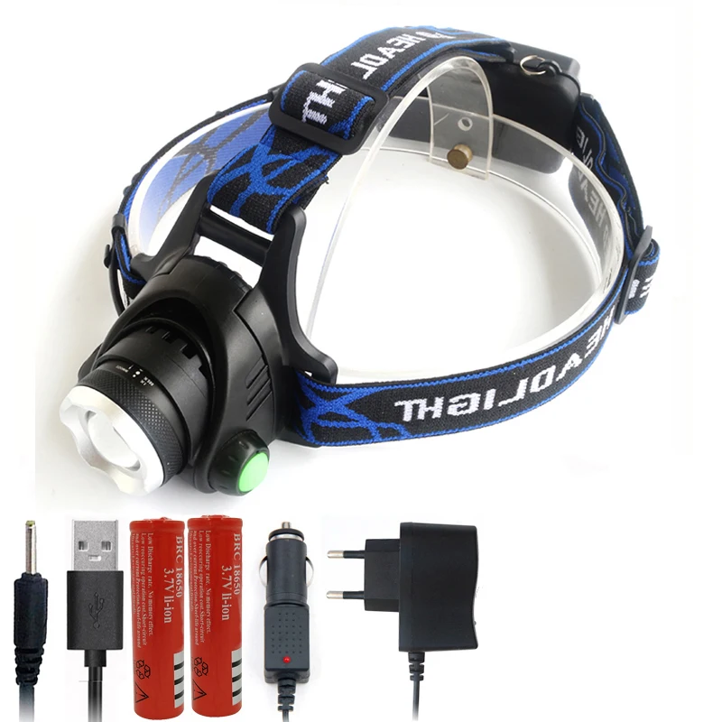 OPtion C Litwod Z90 V6 светодиодные фары XM-L2 U3 T6 светодиодный фонарик водонепроницаемый Мощный налобный фонарь для кемпинга - Испускаемый цвет: OPtion C