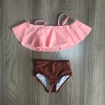 

mom daughter swimsuit baby girl leopard swimsuit mom me summer fashionable pink brown swimsuit