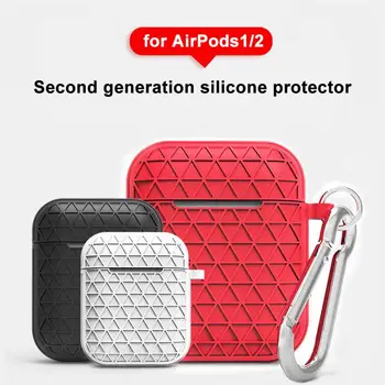 

Silicone Headphones Case for AirPods Wireless Bluetooth Headset Protective Storage Box Earphone Cover shockproof