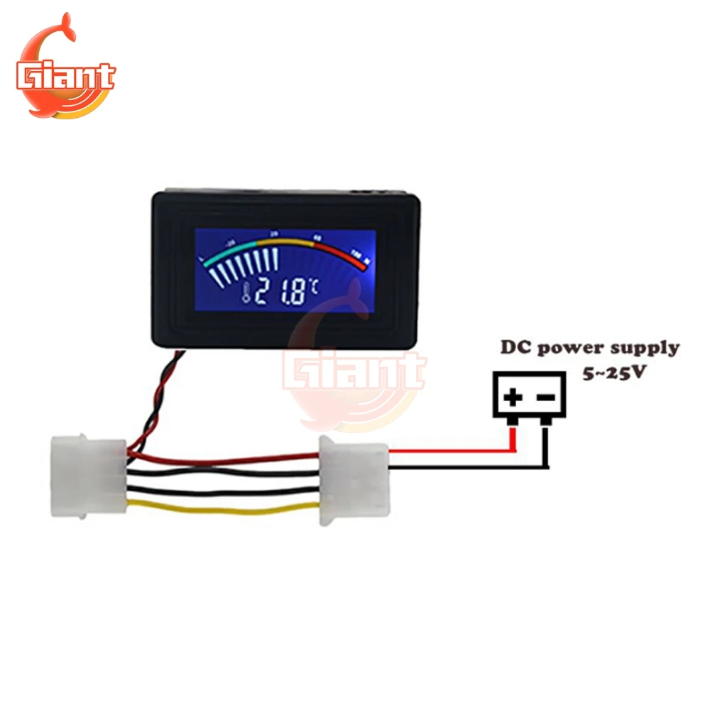 Цифровой термометр DC4-25V NTC 10K металлический зонд C/F USB-детектор температуры