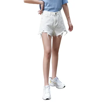 

Women Short Pant Casual Lady All-match Loose Solid Soft Cotton Leisure Female Workout Waistband Red